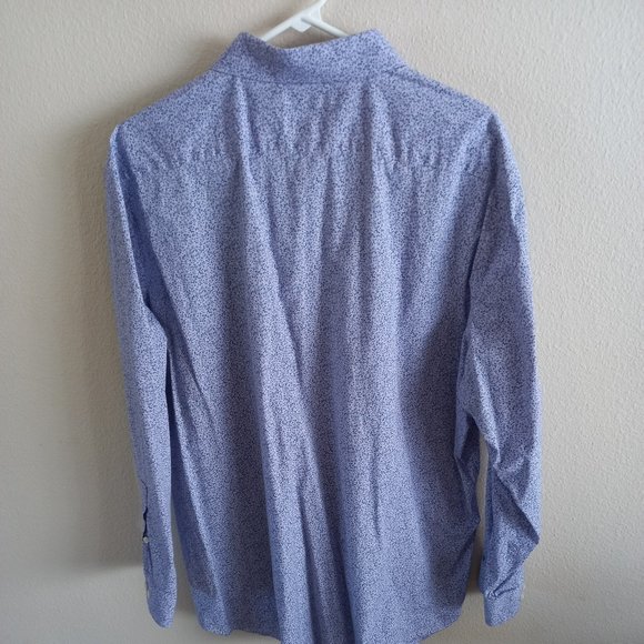 Modern Patterned Purple/black Dress Shirt - Picture 2 of 2